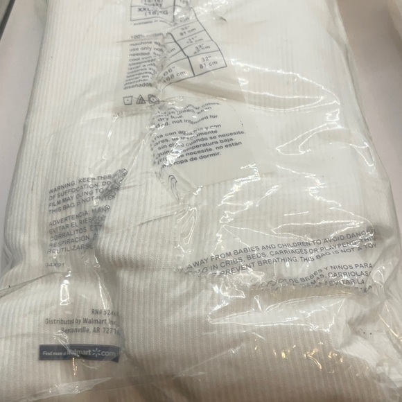 (2) packs Wonder Nation Tank Top Boys White A Shirt 5 Pack - Large (10-12) - Picture 3 of 3